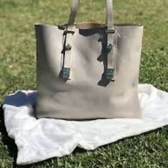 India Hicks Solitaire Tote - Taupe - Picture 2 of 13